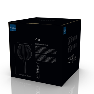  Lyngby Glass Palermo Gold gin glasses, 4 pcs. - 12