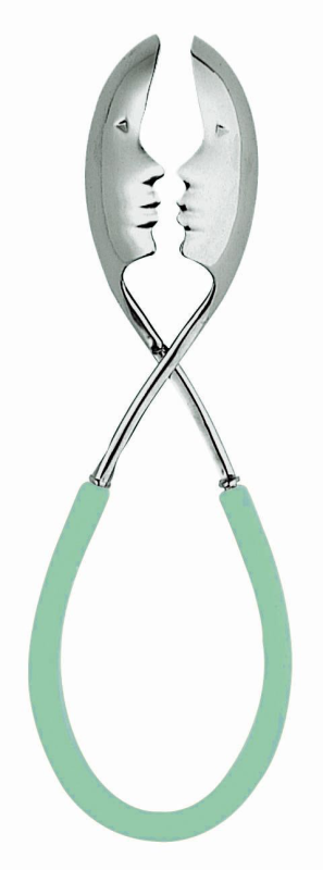  Casa Bugatti Molla Kiss salad tongs, green