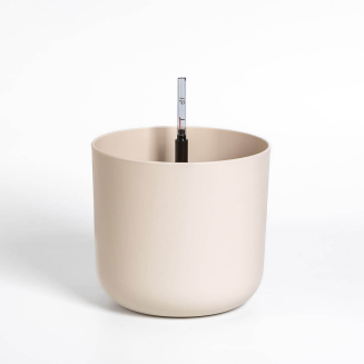 PLASTIA TOLITA Doniczka samonawadniająca okrągła z wkładem 19 cm beżowy - 3