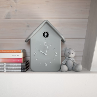  Guzzini QQ red wall clock with cuckoo and pendulum - 5