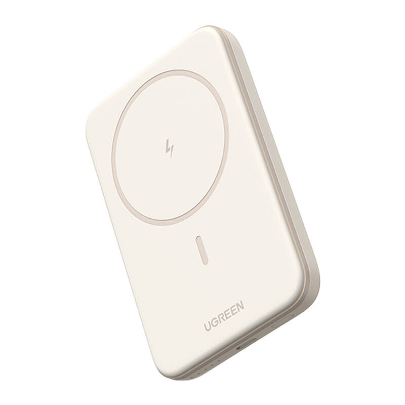 Powerbank UGREEN PB561 magnetyczny 10000mAh 15W USB-C (beżowy)