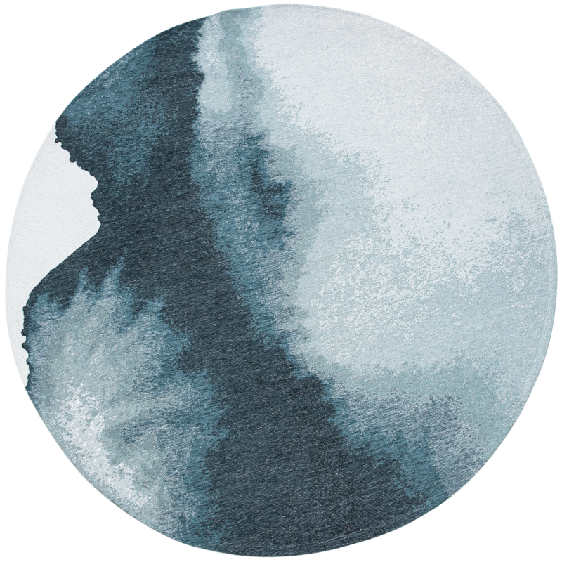  Louis de Poortere Meditation Lagoon Inkjet round rug