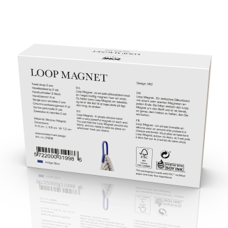 Magnetic wall hooks Zone Denmark Loop Indigo blue 2 pcs. - 4