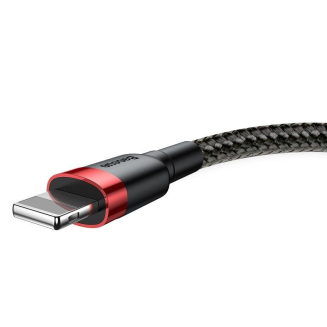 Kabel Lightning USB Baseus Cafule 1,5A 2m (czarno-czerwony) - 4