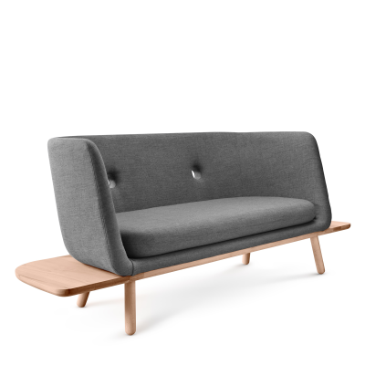 Eva Solo Phantom double sofa with nature oak tables