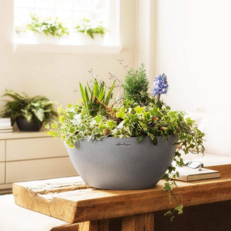  Lechuza Cubeto Stone planter 30 stone gray - 7