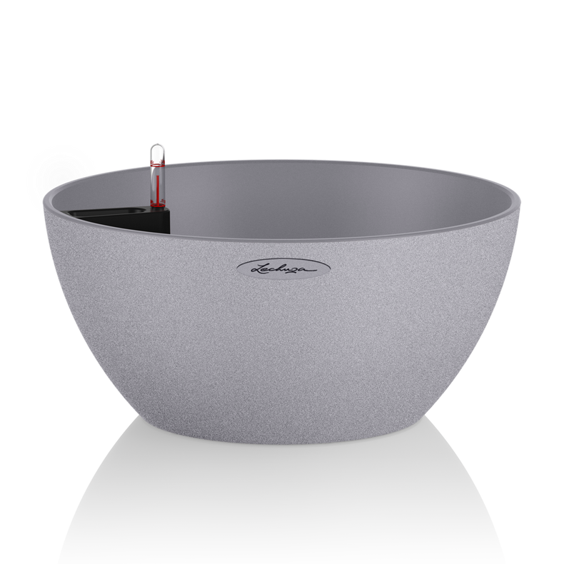  Lechuza Cubeto Stone planter 30 stone gray