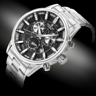 Zegarek Męski Giewont Chronograph Sapphire Srebrny GW4580-B2 - 2