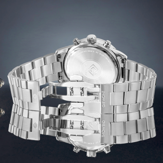 Zegarek Męski Giewont Chronograph Sapphire Srebrny GW4580-B2 - 6