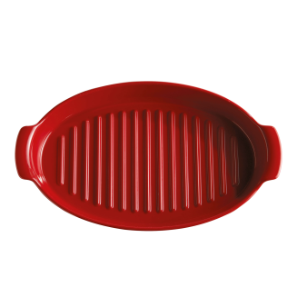  Emile Henry Papillote steamer for fish, 42 x 25 cm, red - 4