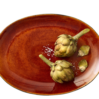 Bitz Black Amber oval platter 45x34 cm - 3