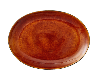 Bitz Black Amber oval platter 45x34 cm