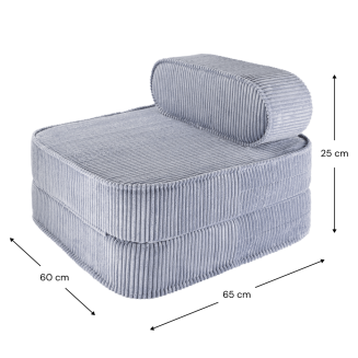  Wigiwama Flip Chair Blueberry Blue Children's Folding Chair - 5