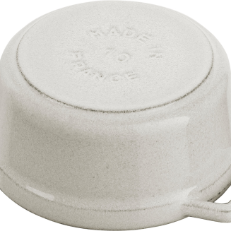  Mini round cast iron pot Staub - 250 ml, White Truffle - 5
