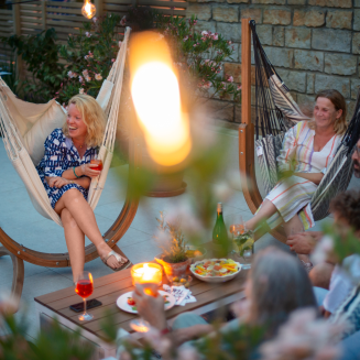  La Siesta Udine Organic Latte hammock chair with stand - 8