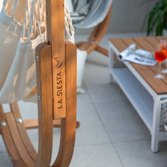  La Siesta Udine Organic Latte hammock chair with stand - 4