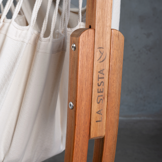  La Siesta Udine Organic Latte hammock chair with stand - 5