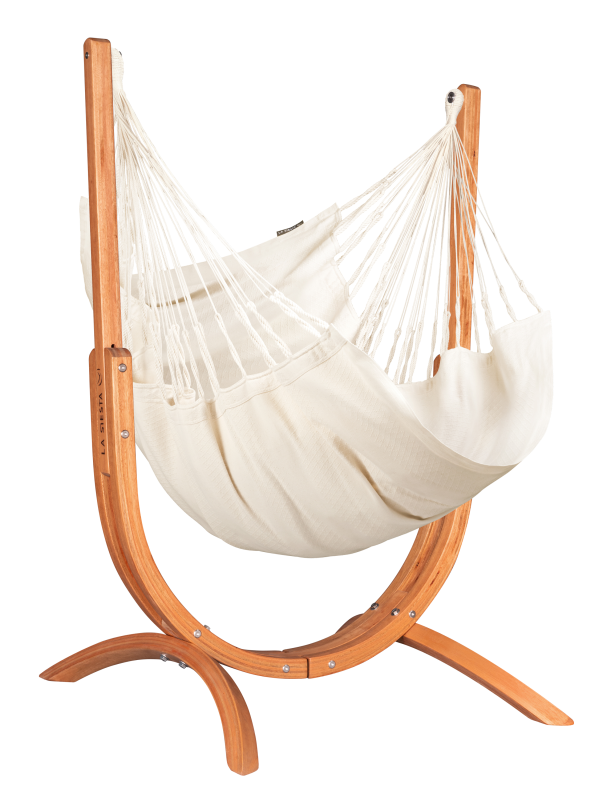  La Siesta Udine Organic Latte hammock chair with stand