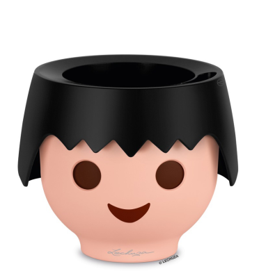  Lechuza Ojo planter, black