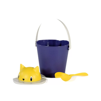 Pojemnik na suchą karmę United Pets Crick niebiesko-żółty - 3