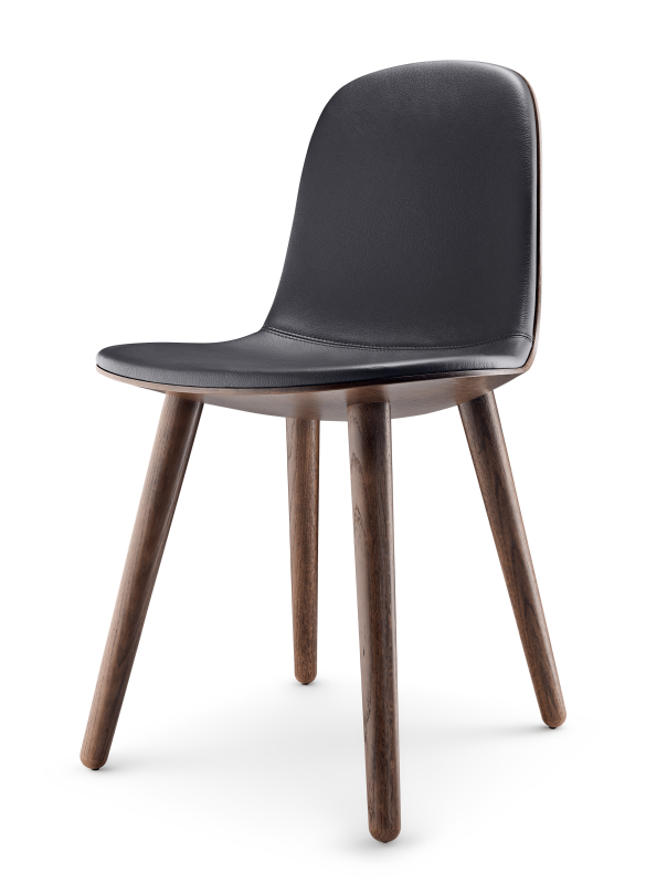  Eva Solo Yuuga Chair Smoked Oak & Black Leather