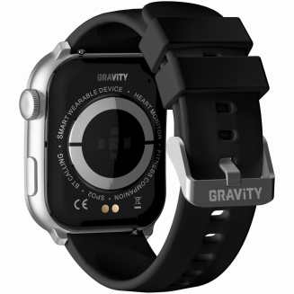 Smartwatch Damski GRAVITY GT28-9 Pasek + Bransoleta Czarno Srebrny - 9