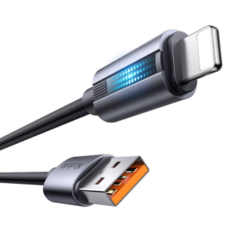 Kabel Mcdodo CA-5660 USB-A do Lightning z pulsującym światłem 1,2m (czarny) - 3
