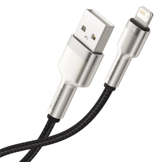 Kabel USB do Lightning Baseus Cafule, 2.4A, 1m (czarny) - 8