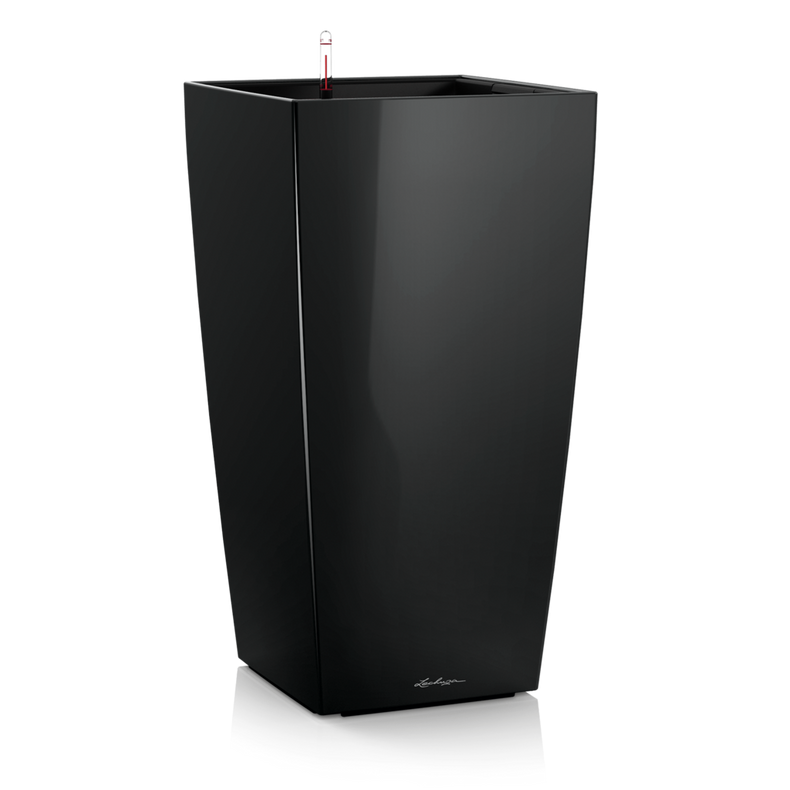 Lechuza Cubico Premium 22 flowerpot | 30 | 40 | 50 gloss black