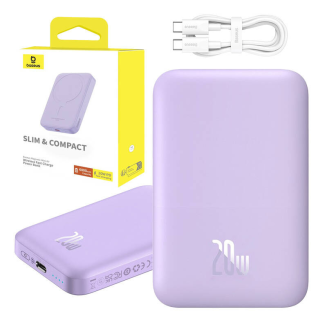Powerbank mini Baseus 6000 mAh 20W (fioletowy) - 12