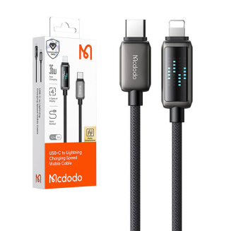 Kabel USB-C do Lightning Mcdodo CA-2630, 36W, wyświetlacz LED, 1.2m - 4