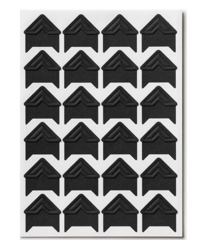 Fotoalbum - Narożniki do montażu zdjęć czarne 48 szt | PRINTWORKS