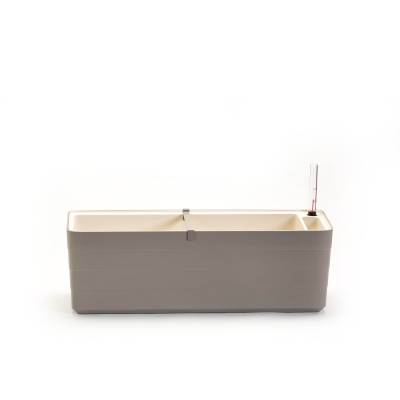 Donica samo-nawadniająca prostokątna Urbalive Berberis 60x20 cm jasnoszary