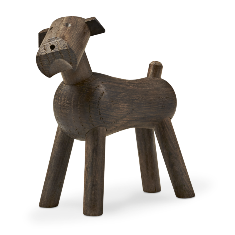  Wooden figurine Kay Bojesen Dog Tim smoked oak