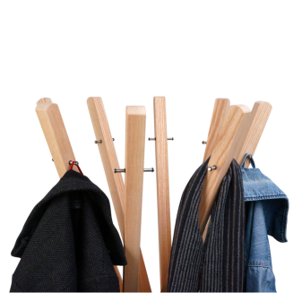  Keilbach Marilyn oak standing clothes rack - 7