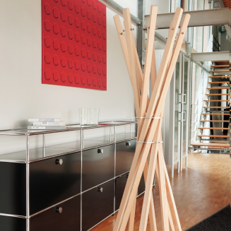  Keilbach Marilyn oak standing clothes rack - 12