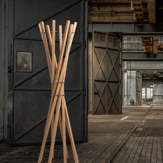  Keilbach Marilyn oak standing clothes rack - 4