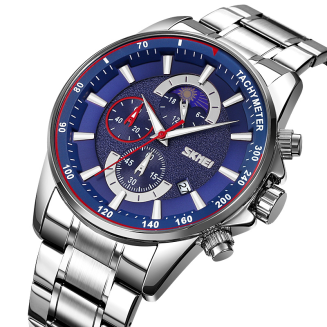 Zegarek Męski Skmei 9250SIBU + BOX - 2