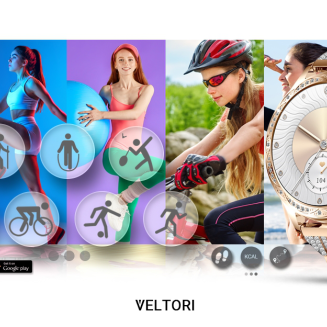 Smartwatch Damski VELTORI VT350-1 Bransoleta Różowe Złoto - 22