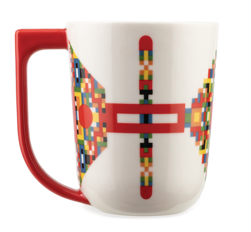 Alessi Holyhedrics red mug