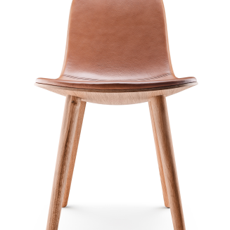 Eva Solo Yuuga chair nature oak & cognac leather - 3