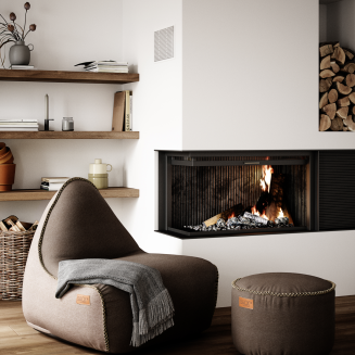 Pufa SACKit Canvas Lounge Chair combi brown/sand - 4