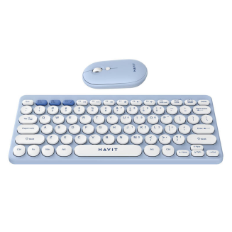Bezprzewodowy zestaw gamingowy 2w1 Havit KB279GCM klawiatura + mysz (niebieski) (QWERTY) - 2