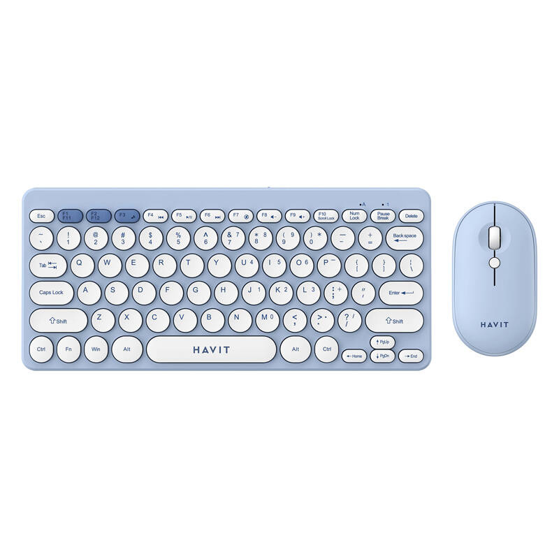 Bezprzewodowy zestaw gamingowy 2w1 Havit KB279GCM klawiatura + mysz (niebieski) (QWERTY)