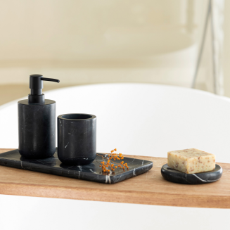 Kubek łazienkowy Sorema Pedra Black Marble - 3