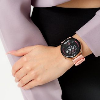 Smartwatch Gravity Różowe Złoto Pasek + Bransoleta GT11-5 - 11