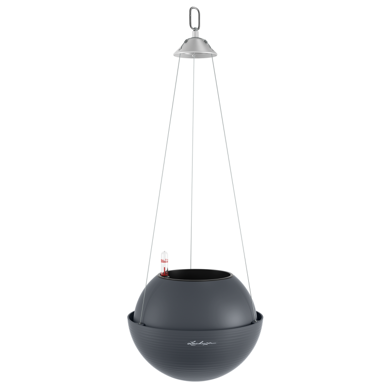  Lechuza Bola Color 23 gray suspended planter