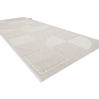  Fatboy Carpretty Catwalk Jigsaw Cream/White outdoor rug 80x200 cm - 2