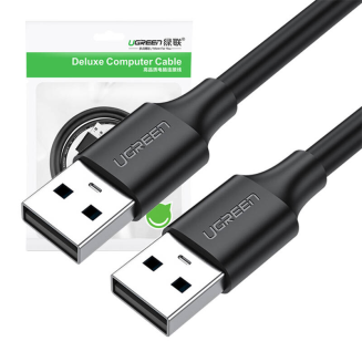 Kabel USB do USB 2.0 UGREEN US102, 1.5m (czarny) - 2