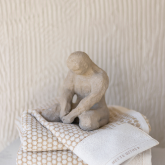 Ręcznik Mette Ditmer GRID Sand & Off-White - 3